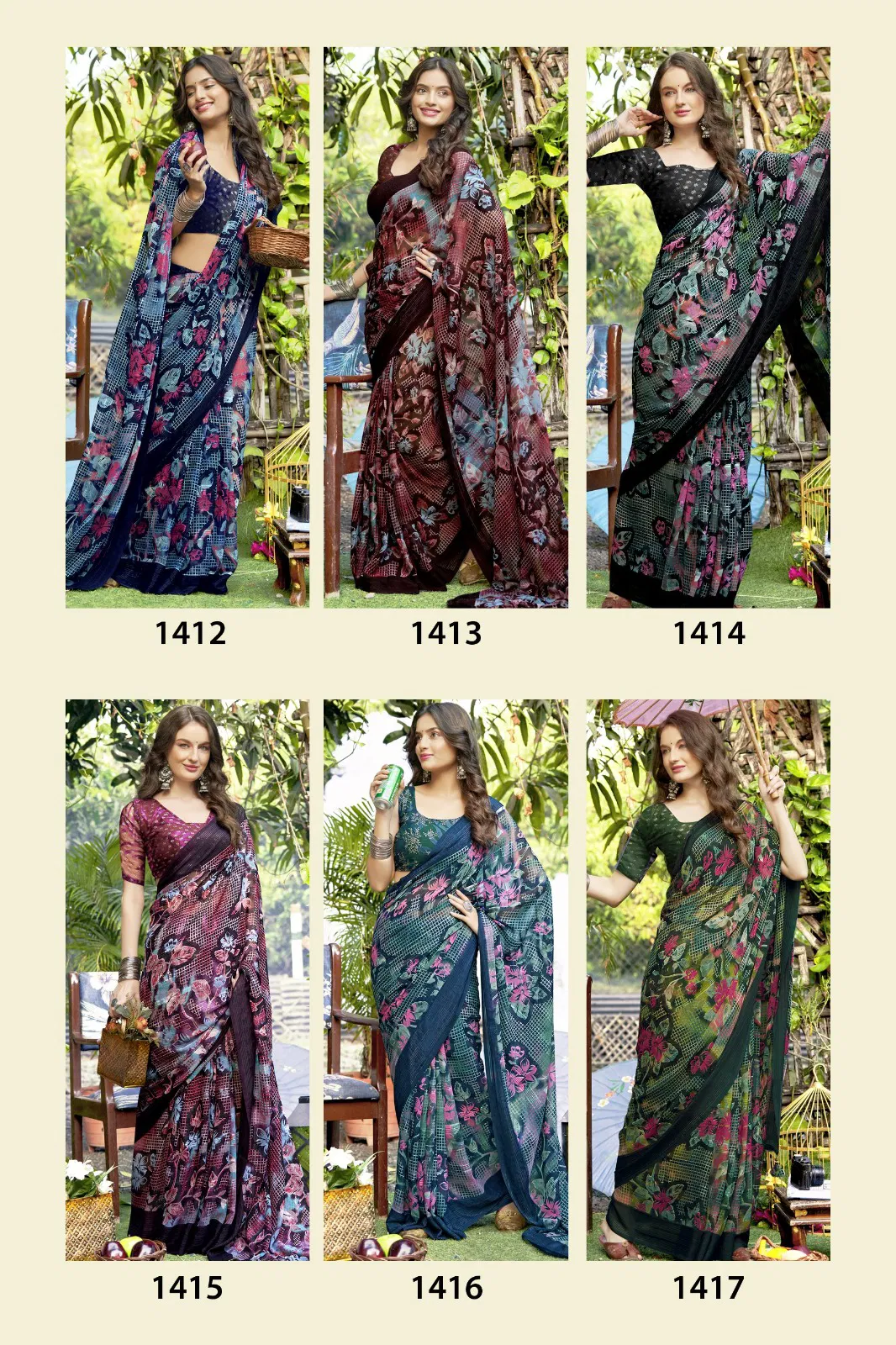 Viratika Vol 2 By Vallabhi Georgette Printed Daily Wear Saree Orders In India